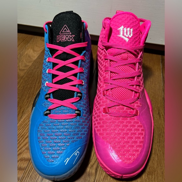 Brand New Mismatched Peak Lou Williams Basketball Shoes- Message for Size - Picture 2 of 8